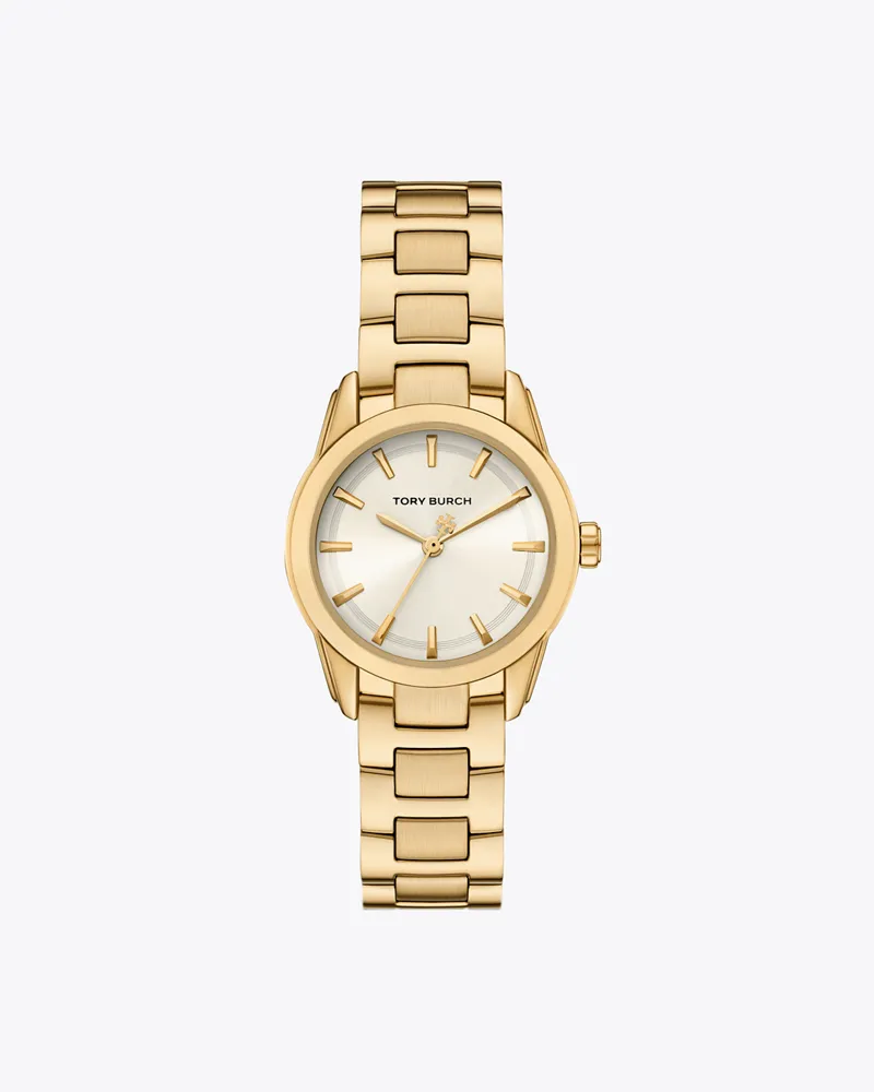 Tory Burch Damen Small Miller Watch Ivory