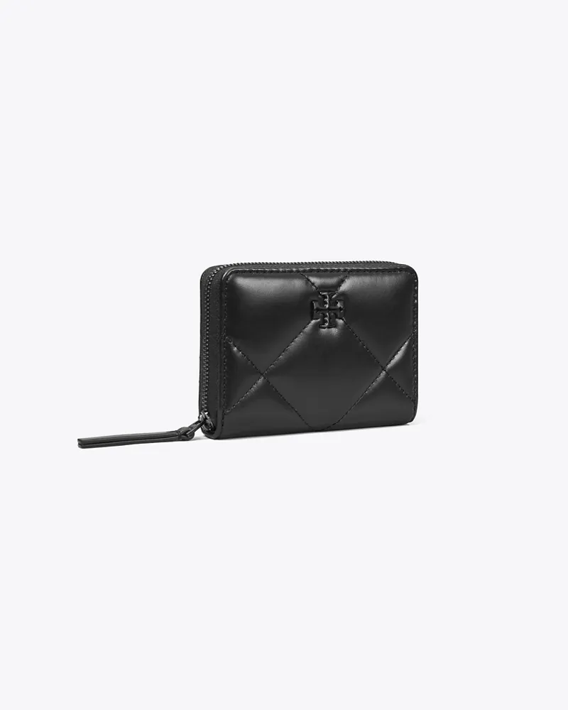 Tory Burch Damen Kleine Kira Geldbörse mit Rautensteppung Black