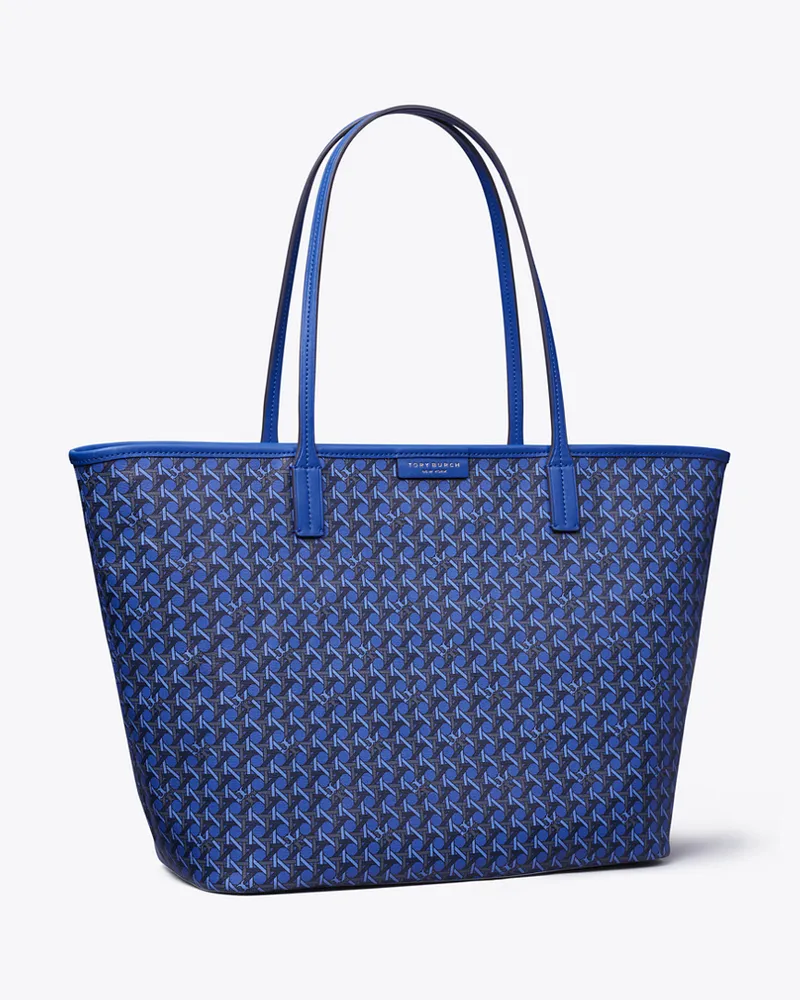 Tory Burch Damen Ever-Ready Tote Bag mit Reißverschluss in Blau Mediterranean