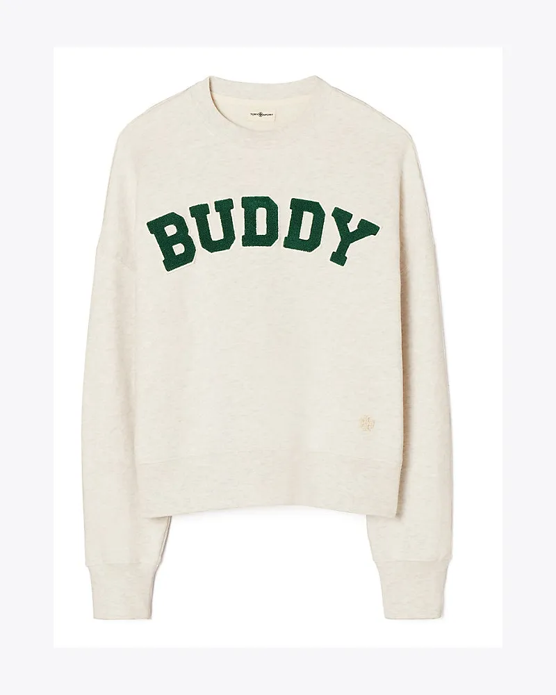 Tory Sport Buddy Rundhalspullover Aus French Terry Light