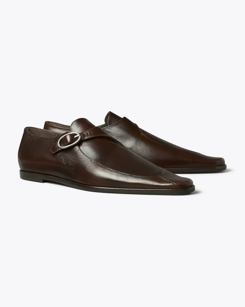Tory Burch Damen Twisted Monkstrap Bark