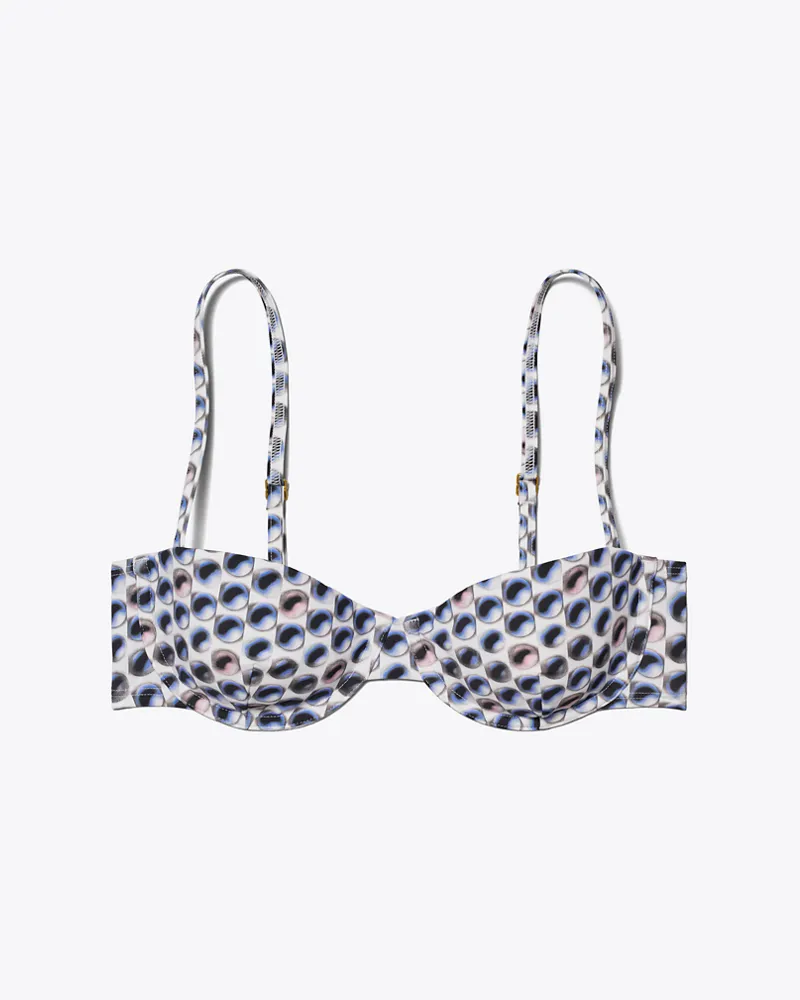Tory Burch Damen Balconette-Bikinioberteil Blue