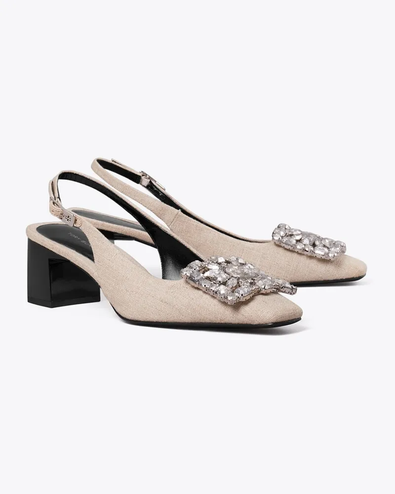 Tory Burch Georgia Crystal Slingback Desert
