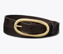 Damen 2,5 cm breiter Gürtel mit großer Piercing-Schnalle