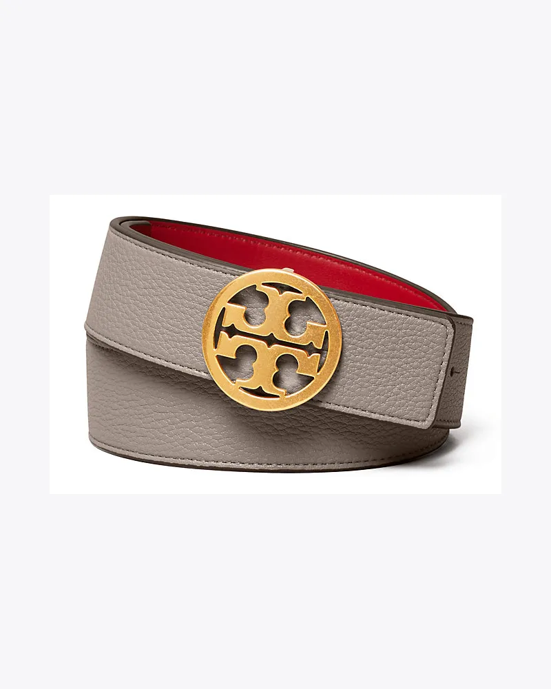 Tory Burch Wendegürtel 3,8 cm Gray