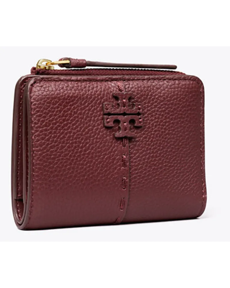 Tory Burch McGraw Bi-Fold Wallet Muscadine