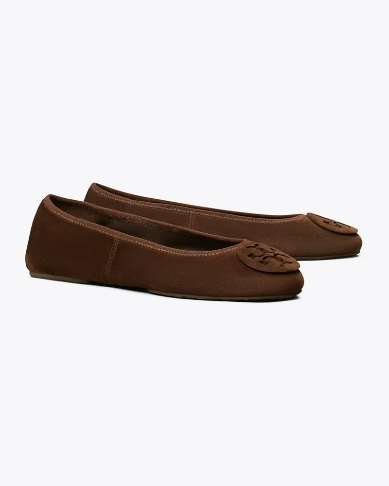 Tory Burch Reva Travel Ballerina Dark