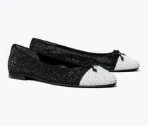 Damen Ballerina mit Kristallverzierung an der Zehenkappe
