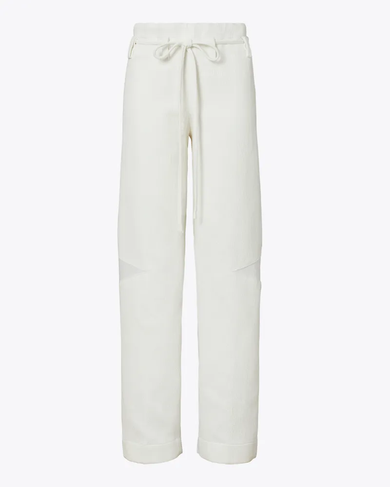 Tory Burch Damen Baumwollhose Marshmallow