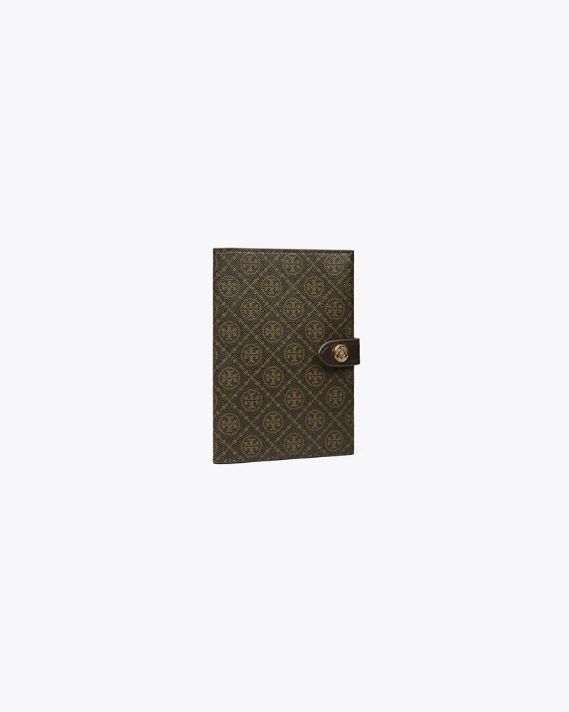 Tory Burch Damen Passetui aus beschichtetem Canvas mit T-Monogramm French