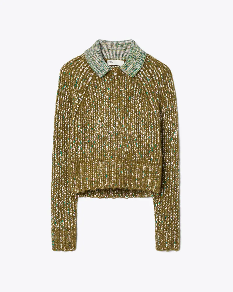 Tory Burch Damen Wool Sweater Hedgehog