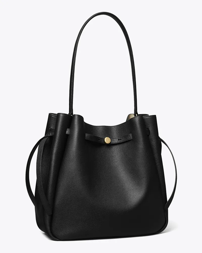 Tory Burch Damen Large Romy Bucket Bag Black