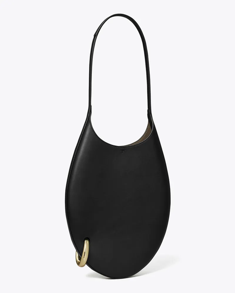 Tory Burch Damen Kleine Handtasche mit Piercingdetail Black