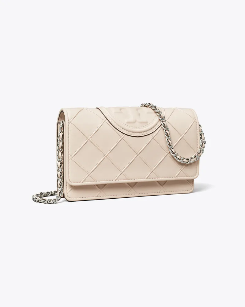 Tory Burch Damen Weiche Fleming Geldbörse mit Kettenriemen Soft