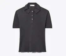 Damen Oversize-Poloshirt aus Seide