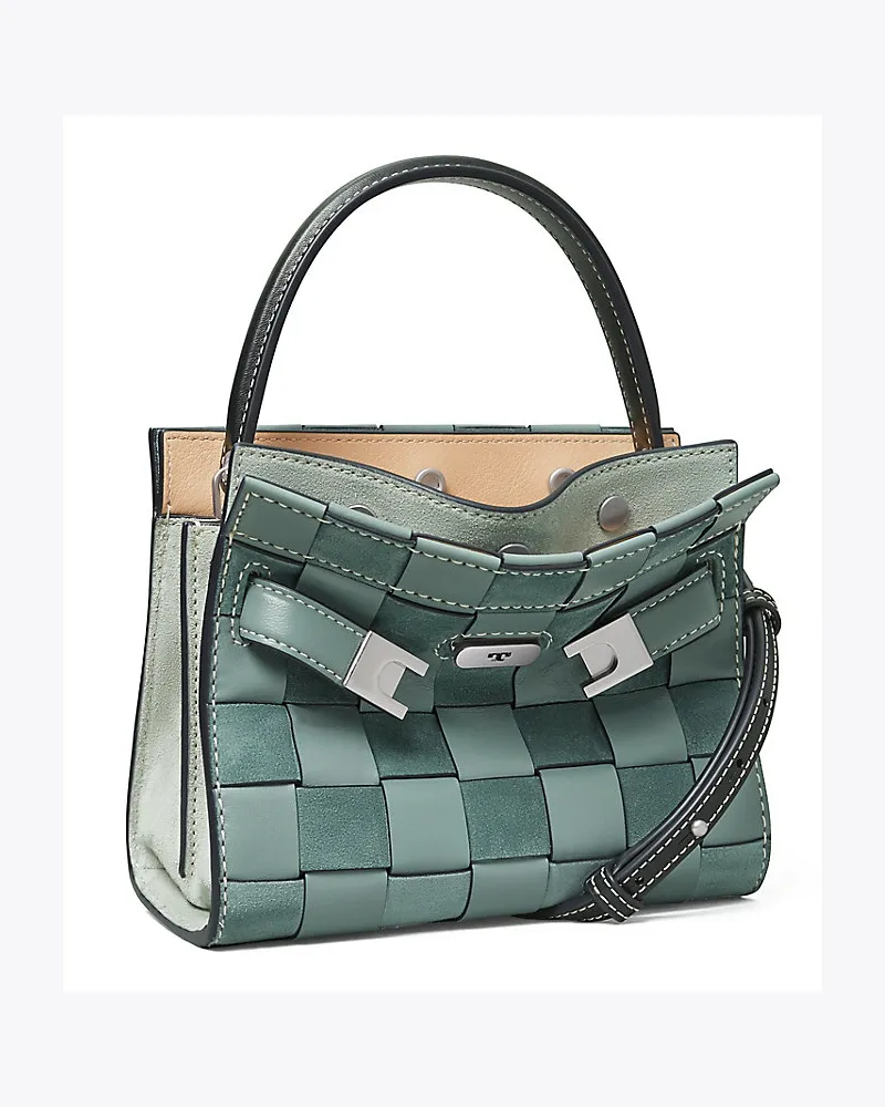 Tory Burch Gewebte Lee Radziwill Petite Double Bag 