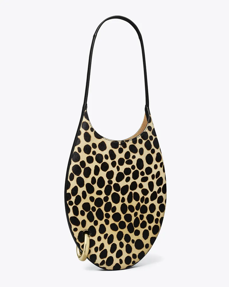 Tory Burch Damen Kleine Handtasche aus Kalbshaar mit Piercingdetail Multi