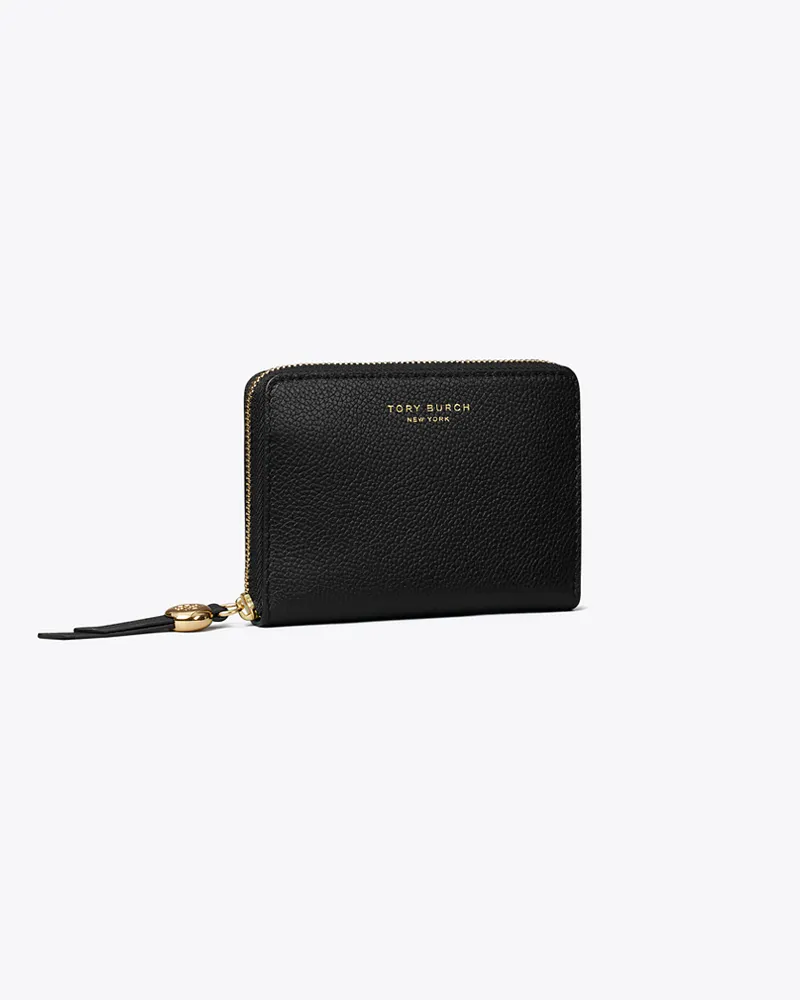 Tory Burch Damen Mittelgroße Romy-Geldbörse Black