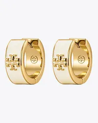 Tory Burch Kira Enamel Hoop Earring Tory