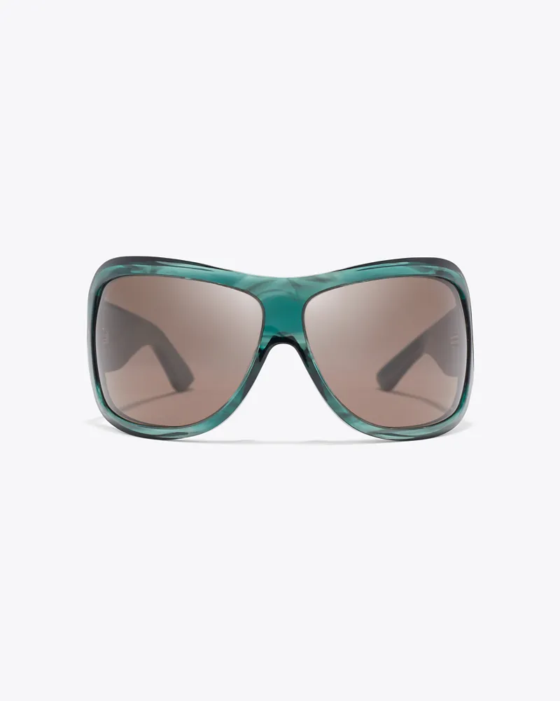 Tory Burch Damen Runway Wrap Sunglasses Striated