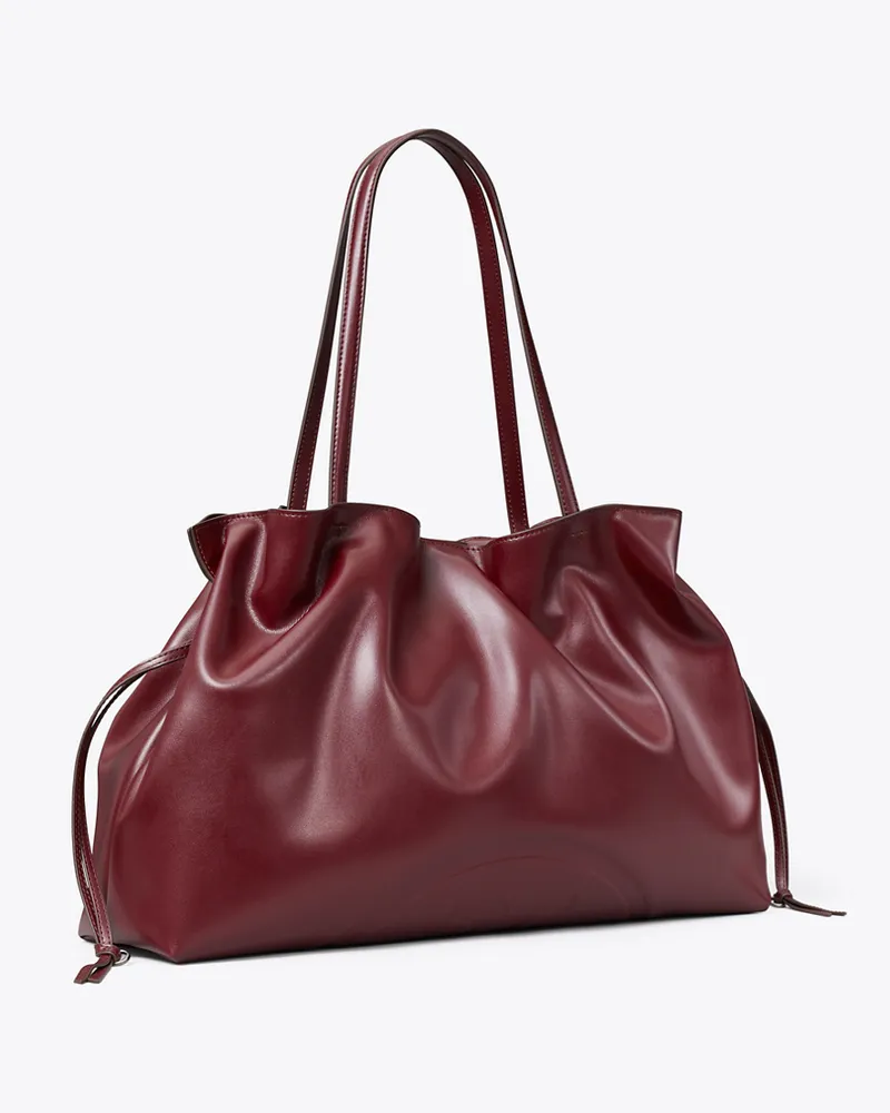 Tory Burch Damen Ella natuura™ Tote Bag mit Kordelzug Merlot