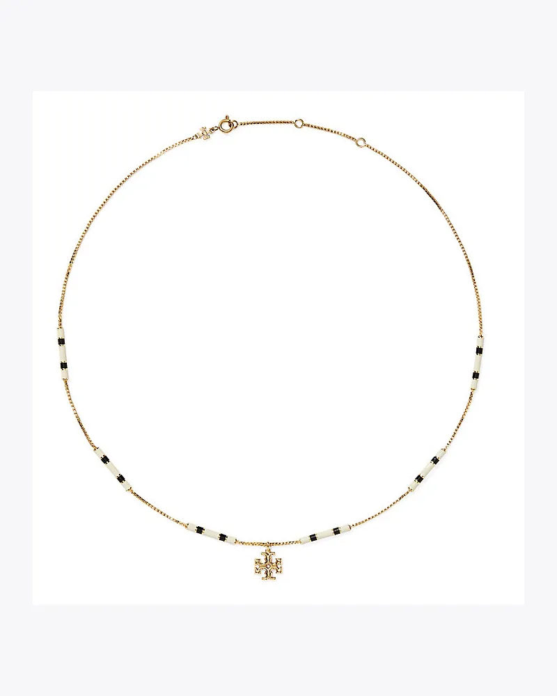 Tory Burch Kira Halskette Mit Emailleleisten 