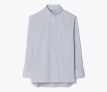 Damen Gestreiftes Baumwollhemd