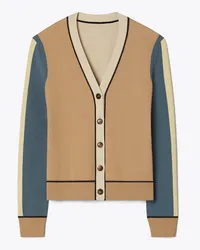 Tory Burch Colorblock Wool Cardigan Oasis