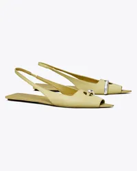 Tory Burch Pierced Slingback Cream