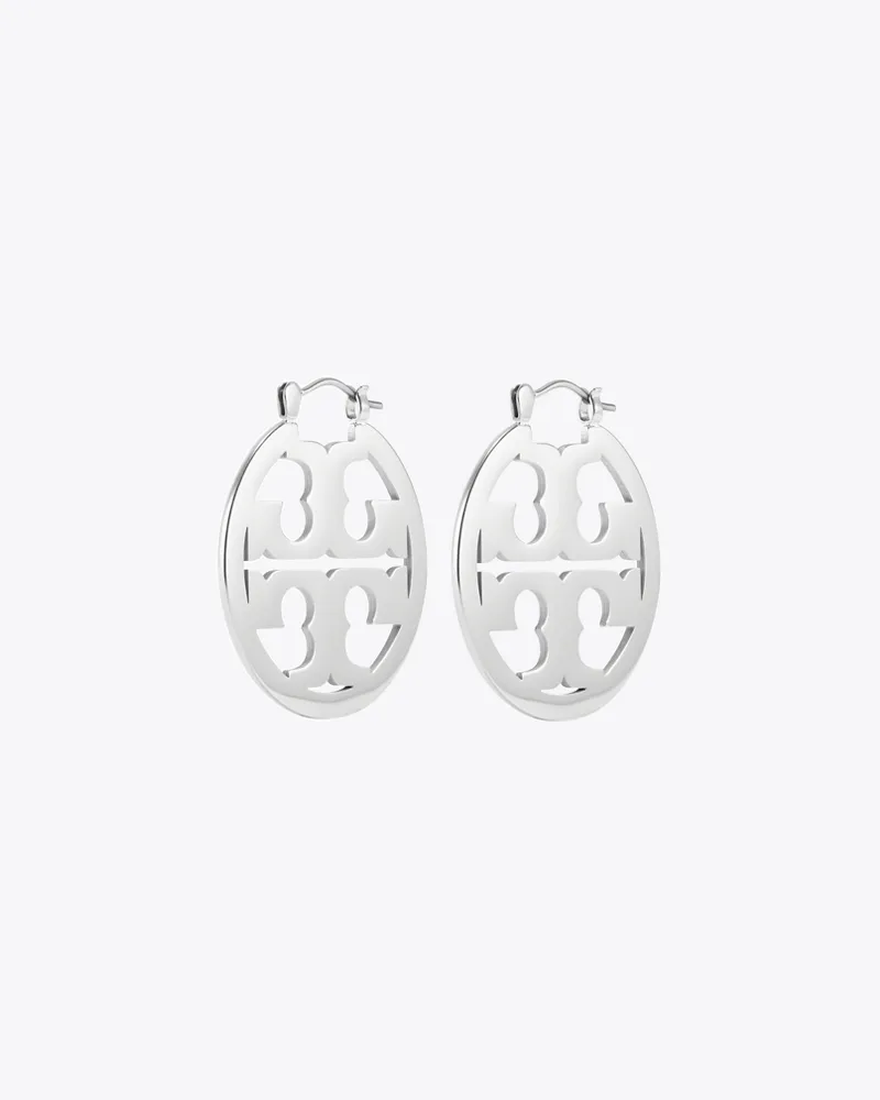 Tory Burch Damen Kleine Miller Creole in Silber Tory