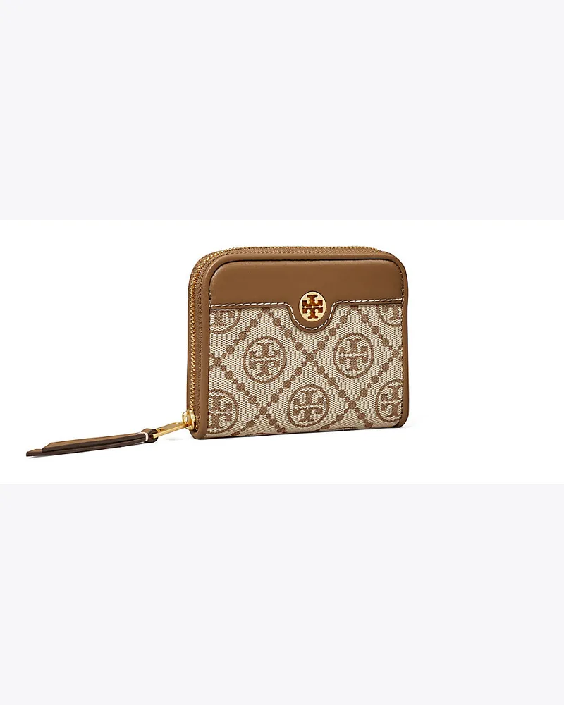 Tory Burch Münzetui Aus Jacquard Mit T-Monogramm Und Reißverschluss 