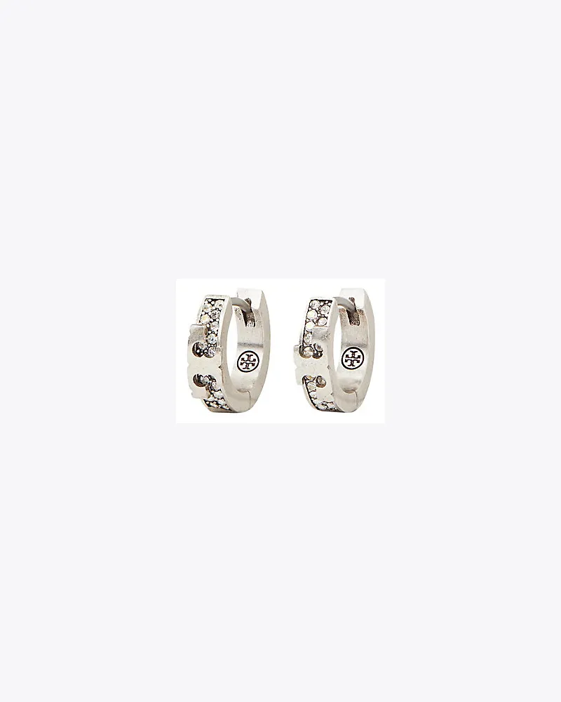 Tory Burch Huggie Pavé-Kreole Mit Serifen-T 