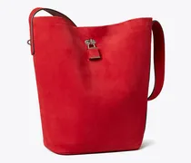 Damen Schmale Bucket Bag aus Wildleder