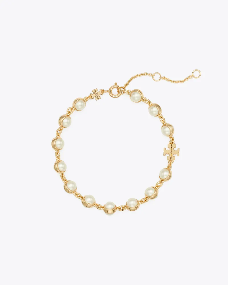 Tory Burch Damen Moondance Perlenarmband Light