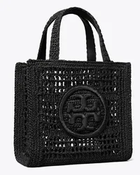 Tory Burch Mini Ella Hand-Crocheted Tote Black