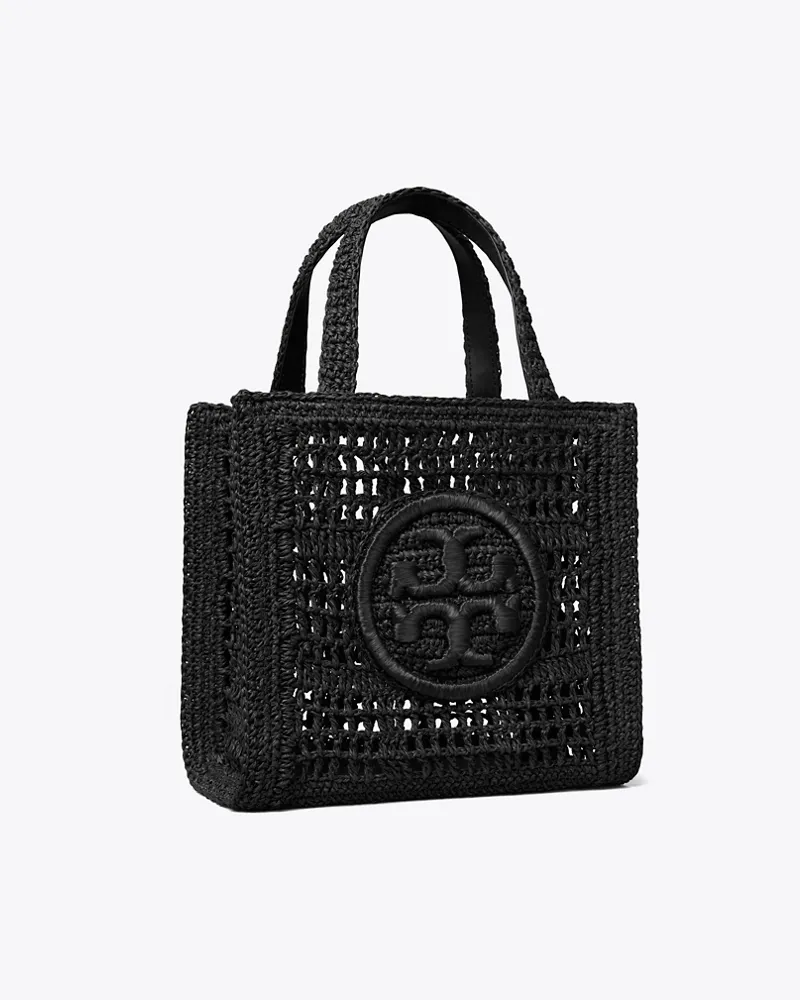 Tory Burch Handgehäkelte Ella Mini Tote Bag Black