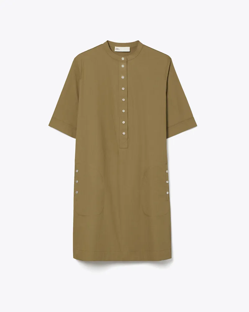 Tory Burch Kleid aus Baumwoll-Popeline Olive