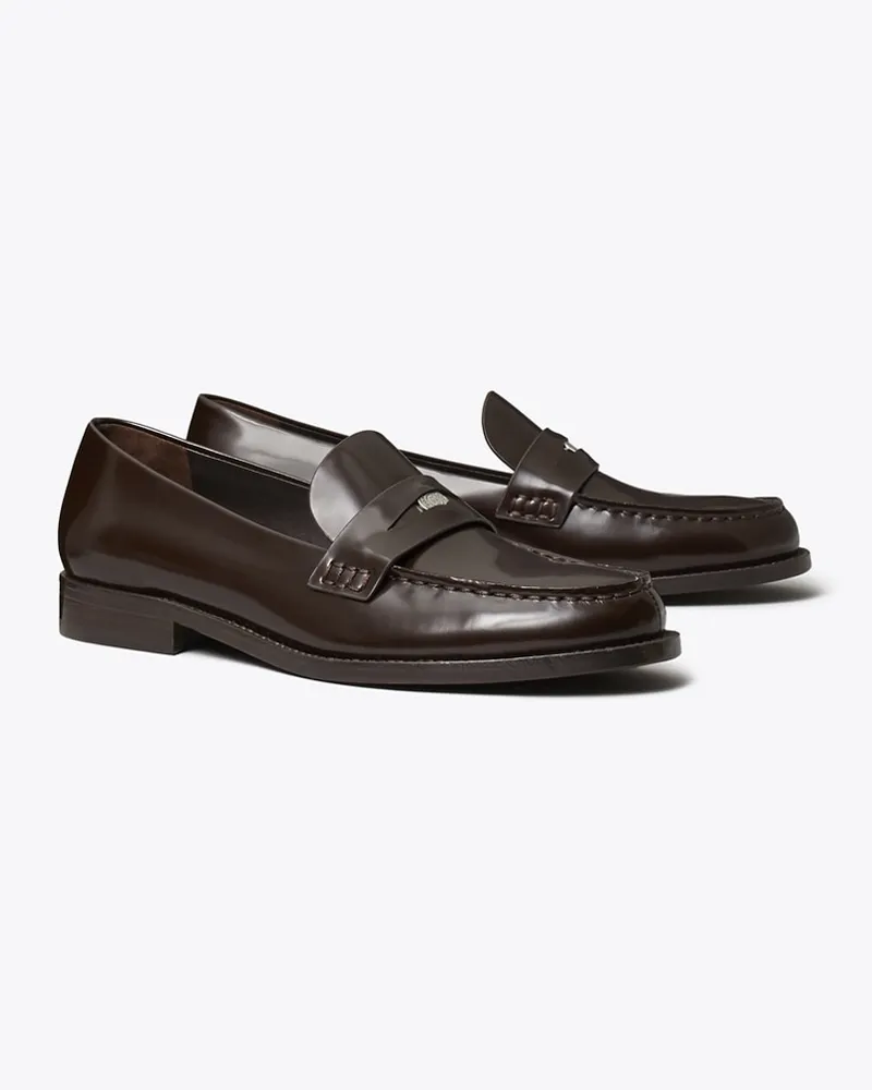 Tory Burch Damen Klassischer Penny Loafer Cocoa