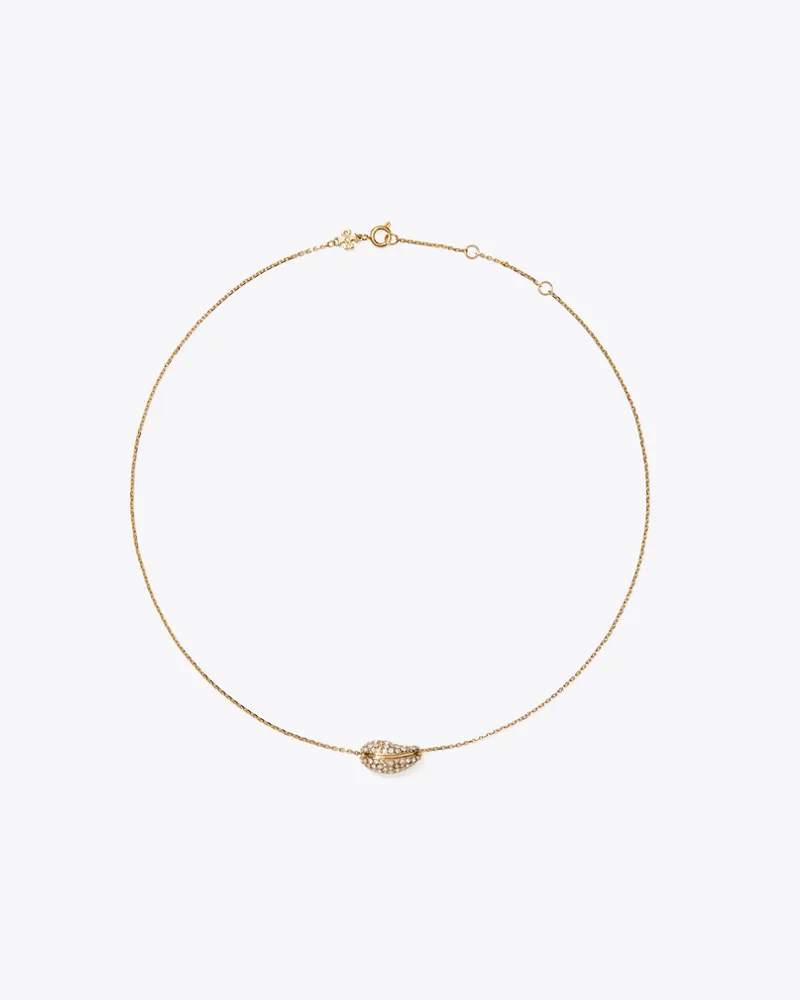 Tory Burch Pierced Pavé-Anhänger Light