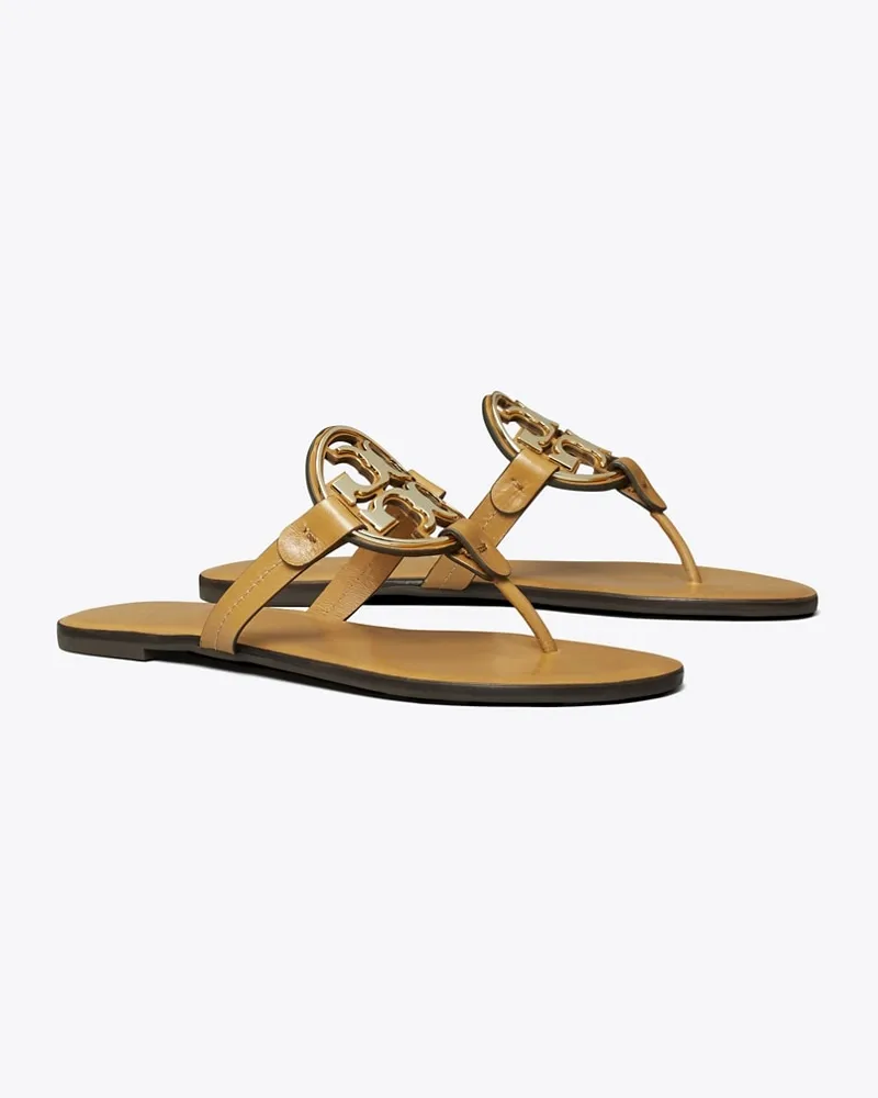 Tory Burch Damen Metal Miller Sandal Walnut