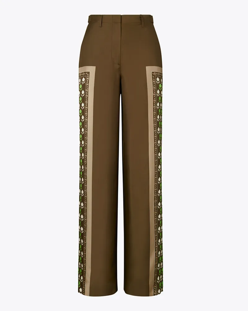 Tory Burch Damen Satinhose Chocolate