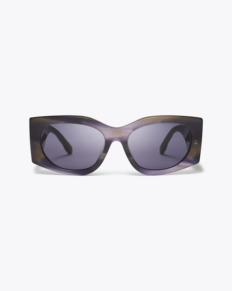 Tory Burch Damen Kira Rectangle Sunglasses Purple
