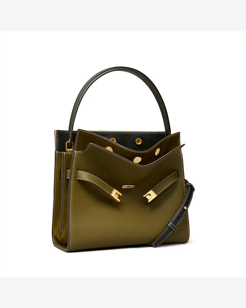 Tory Burch Strukturierte, Kleine Lee Radziwill Double Bag 