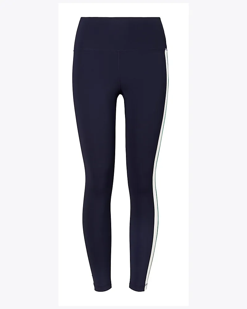 Tory Sport 7/8-Leggings In Colorblock-Optik Mit Hohem Bund Und Seitenstreifen Tory