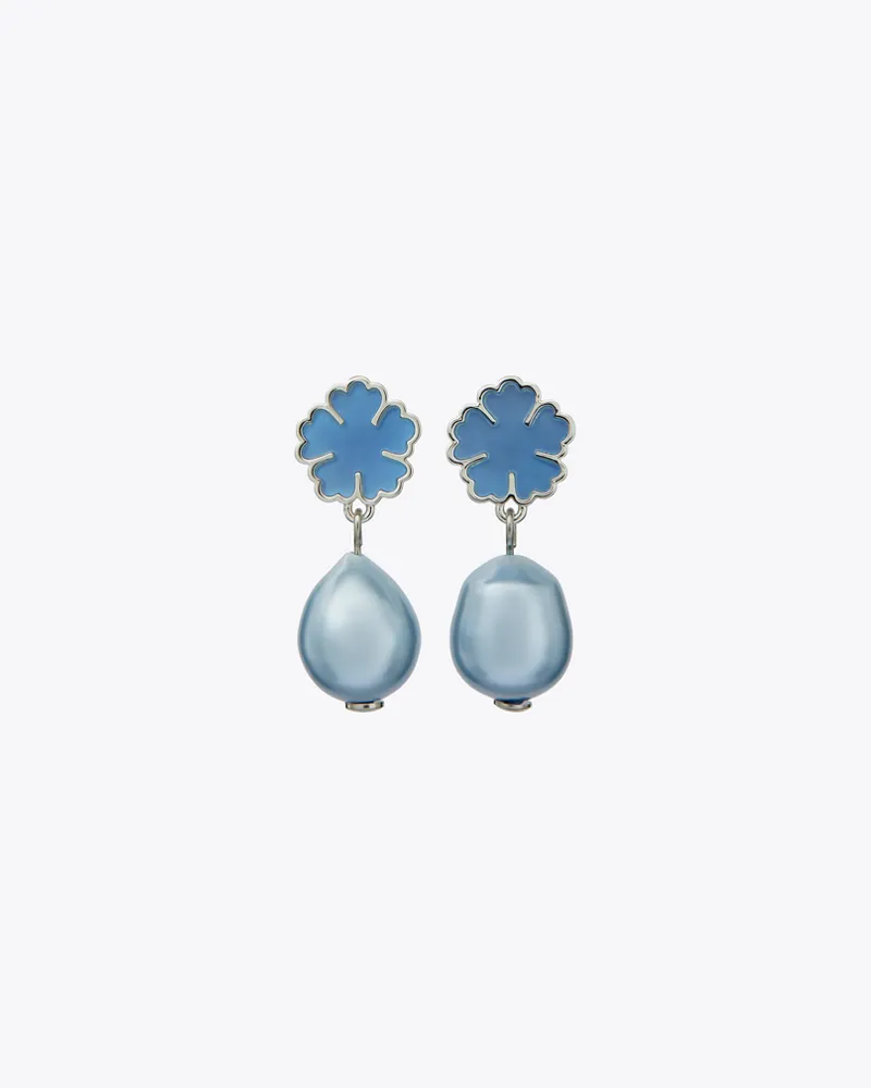 Tory Burch Damen Kira Clover Pearl Drop Earring Tory