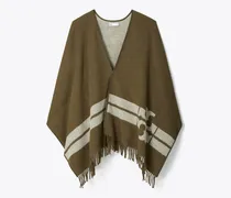 Damen Gestreiftes Cape