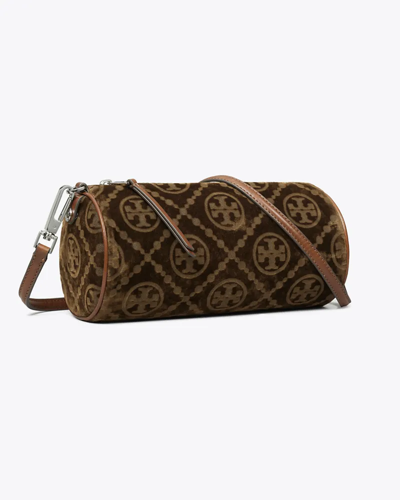Tory Burch Damen Beflockte Cylinder Bag mit T-Monogramm Sun