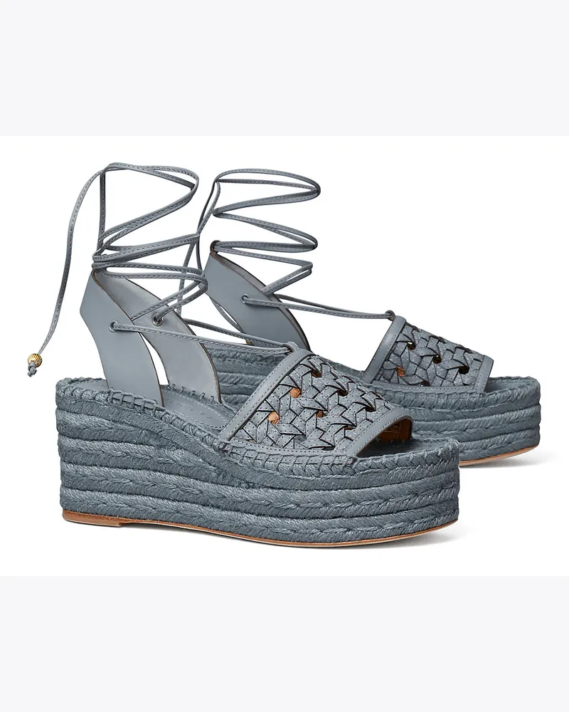 Tory Burch Plateau-Espadrille Mit Korbgeflecht Light