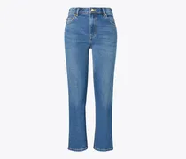 Damen Verkürzte, ausgestellte Jeans
