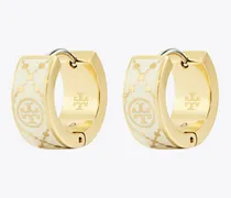 Damen Kleine Icon Creolen mit T-Monogramm